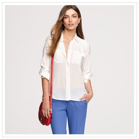 J. Crew 2011 Blythe Shirt in "iced peach" sz 14 - Picture 5 of 5